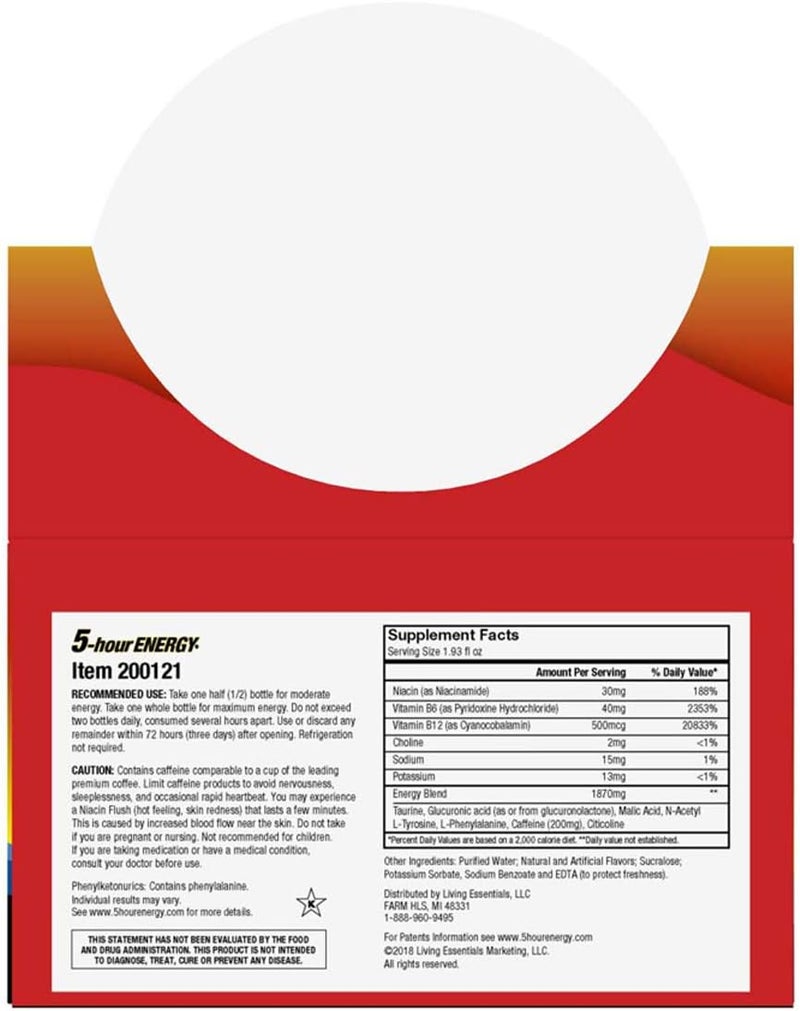 5-hour ENERGY Living Essentials Grape 12/Cs [Health And Beauty] - Image 2